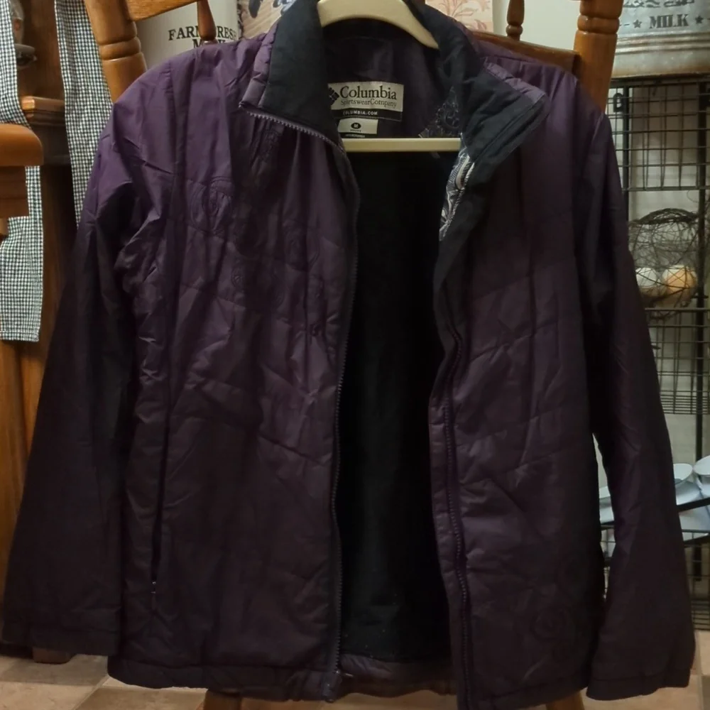 Columbia Sports Wear Purple Women's Jacket - Picture 1 of 13